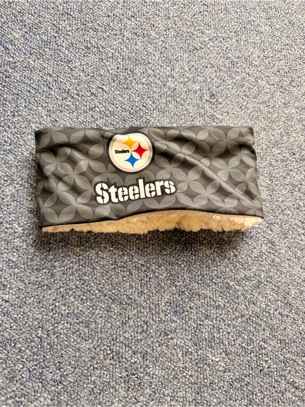 NFL Steelers Black Fleece-Lined Headband